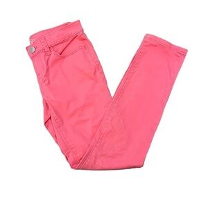 ANN TAYLOR LOFT Coral Straight Leg Stretch Mid Rise Casual Pant 25